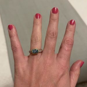 David Yurman Blue Topaz Ring
